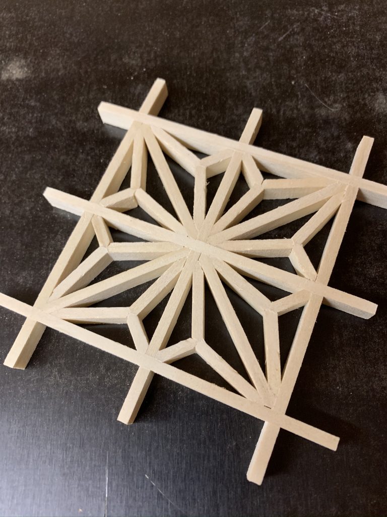 ASA-no-ha Pattern (Kumiko)